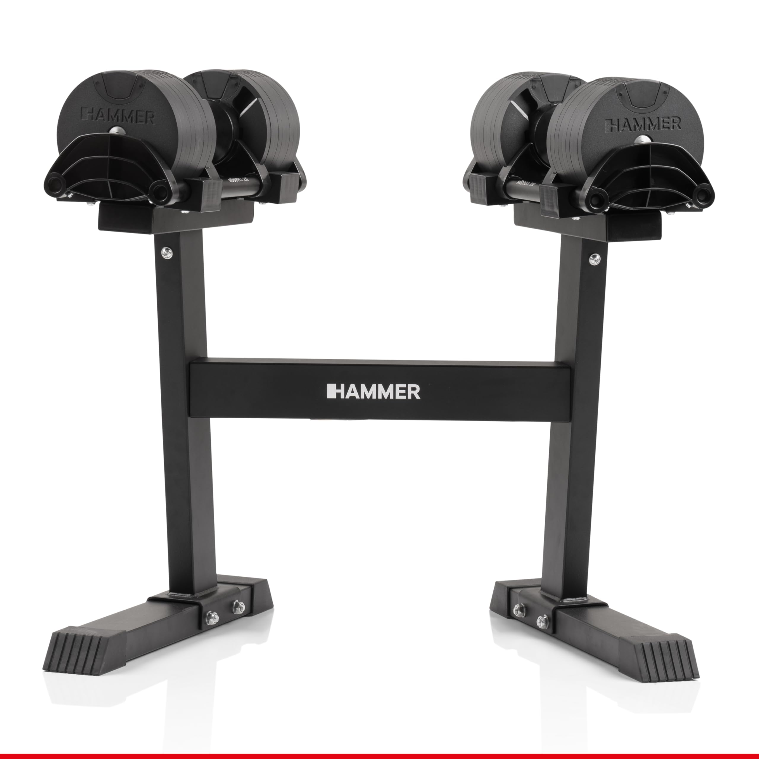 HAMMER Hantel-Set Smartlock mit Hantelständer und intelligentem Smartlock-System (64 kg)