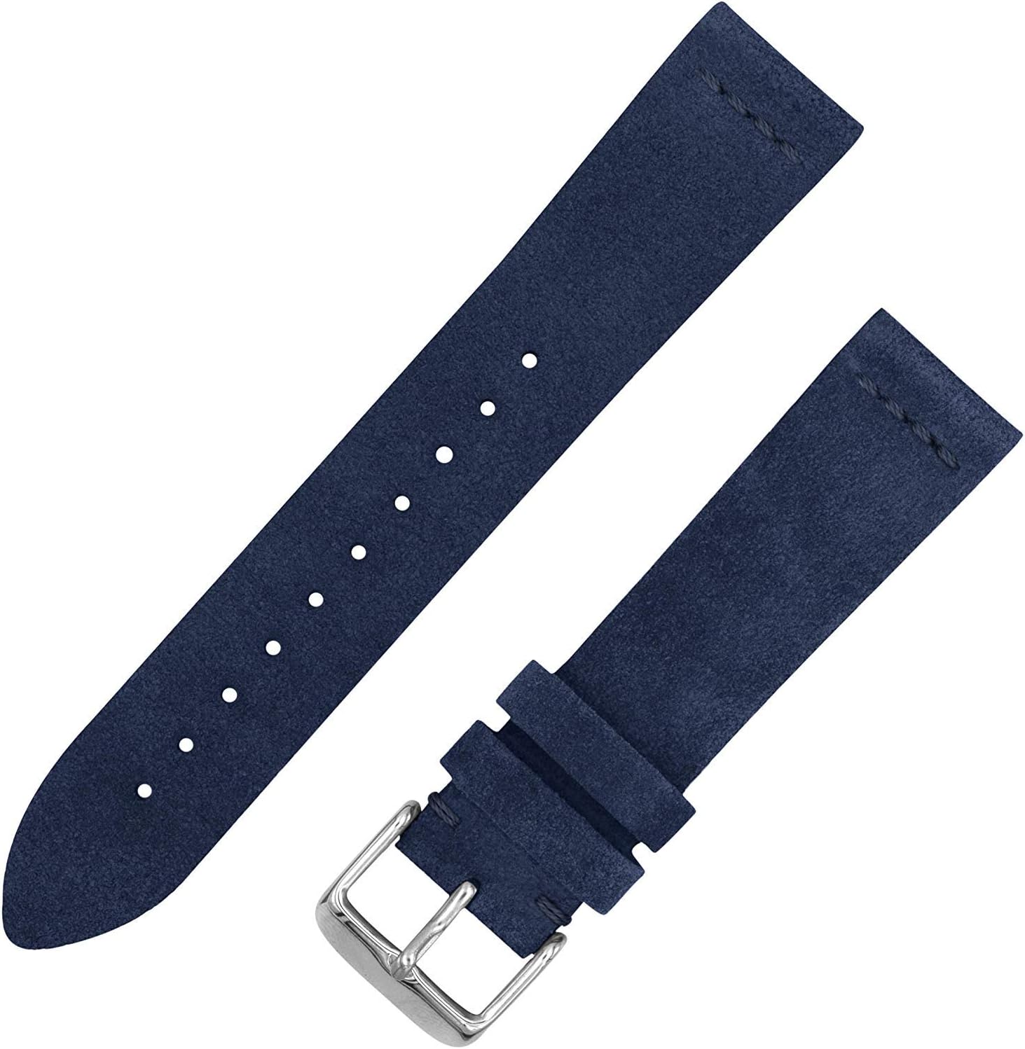 Benchmark Suede Watch Strap - Vintage Leather Watch Band for Men & Women - Compatible with Regular & Smart Watches - Choice of Color & Width - 18mm, 20mm or 22mm