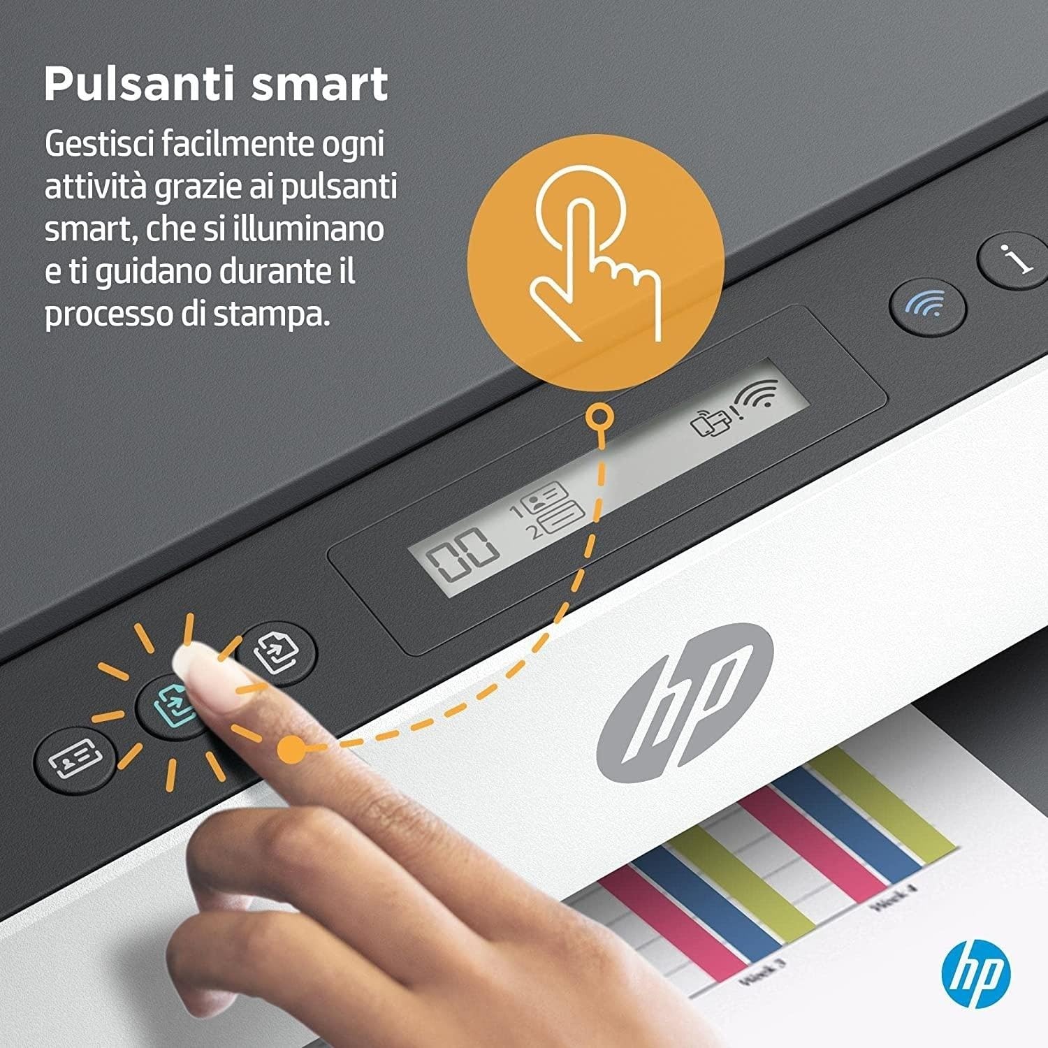 HP Smart Tank Plus 7005 AiO Stampante Serbatoio Ricaricabile Multifunzione a Colori Wi-Fi Fronte e Retro Automatica Bianca