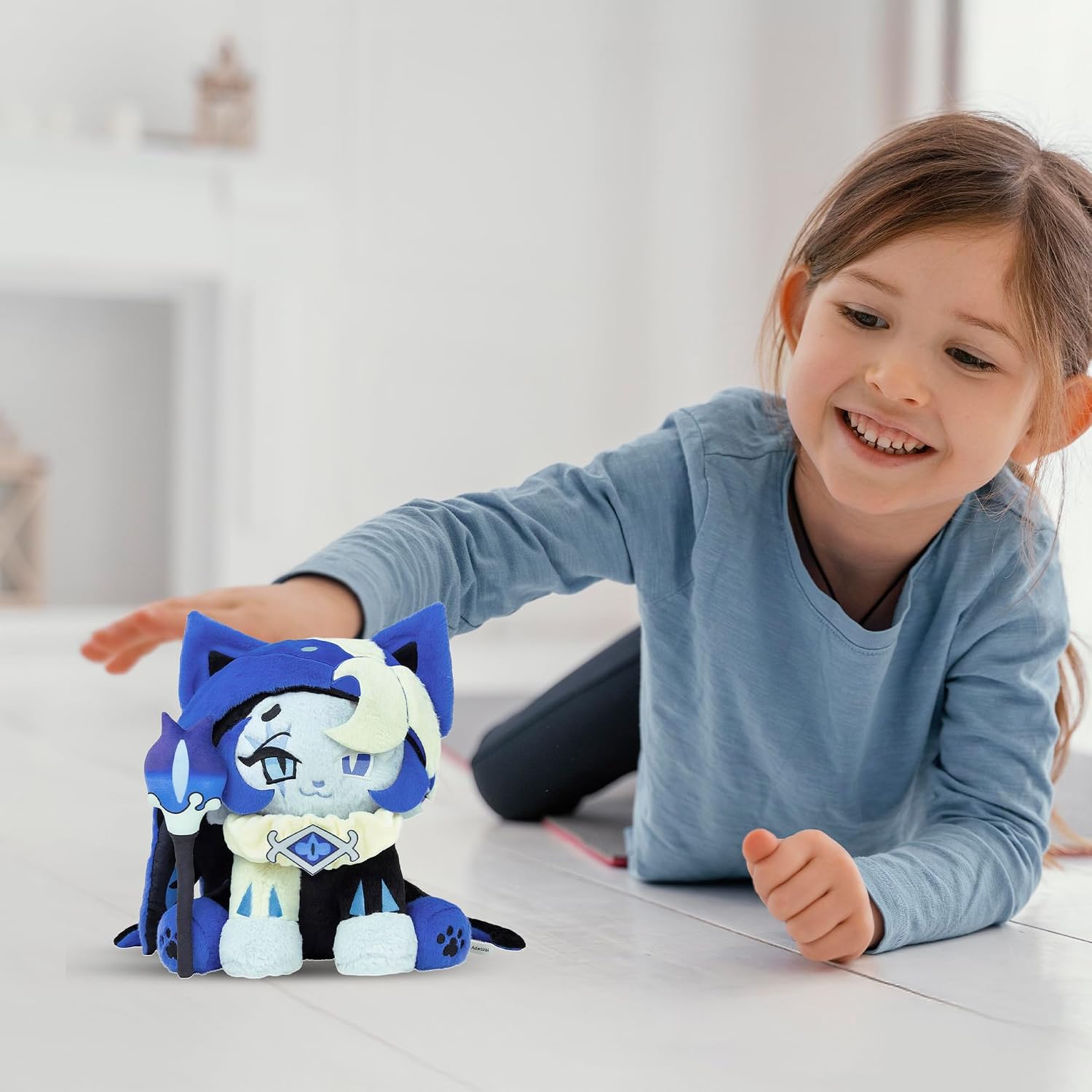 Shadow Milk Cookie Plush Toy, Soft Stuffed Doll, 9.5 Inch, Collectible Character Plushie, for Kids and Adults (Shadow Milk Cat Plush)