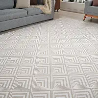 Tapete Grande 3,00 M X 2,00 M Sala Quarto Escritório Moderno Sofisticado Elegante Clean (Losango Bege)