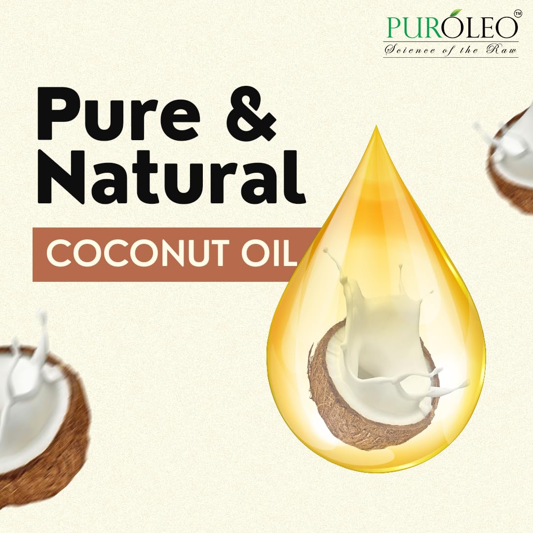 PURÓLEO Olio di cocco frazionato 100% naturale e inodore, 946 ml (prodotto in Canada) | Olio idratante e vettore | Corpo della pelle dei capelli, aromaterapia, massaggio, struccante..