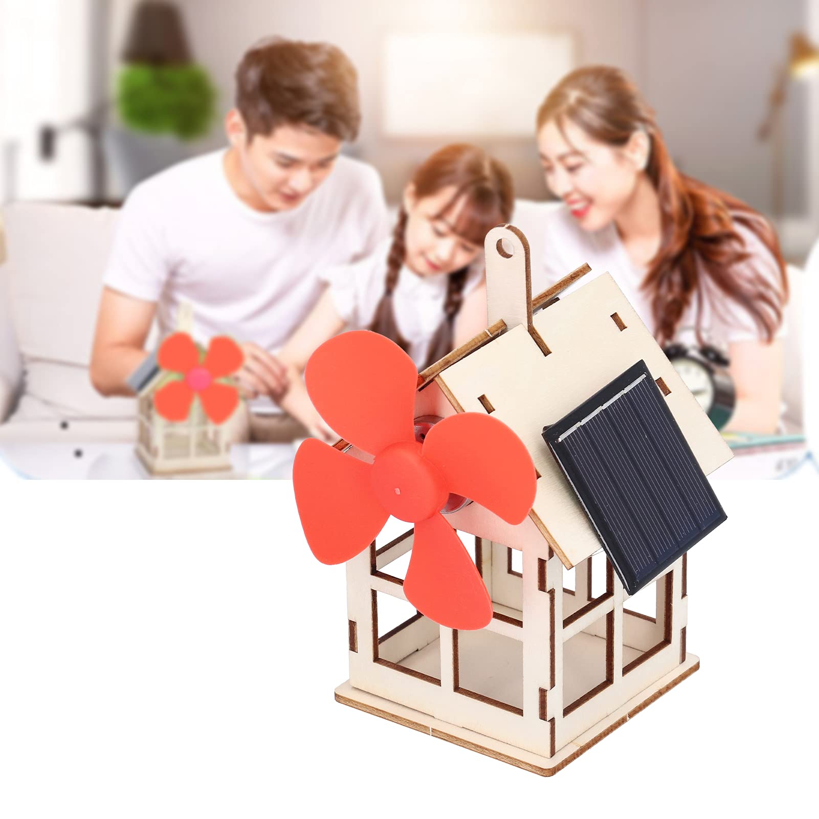 Giocattolo di Esperimento Ad Energia Solare della Casa di Legno del Mulino a per il Giocattolo di Esperimento Educativo di Scienza dei Bambini dei Bambini di DIY