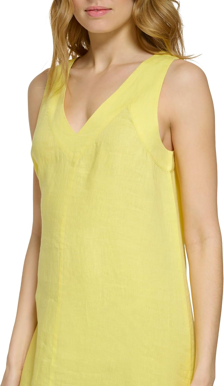 DKNY Womens Lightweight Linen Maxi Dress - Image 4