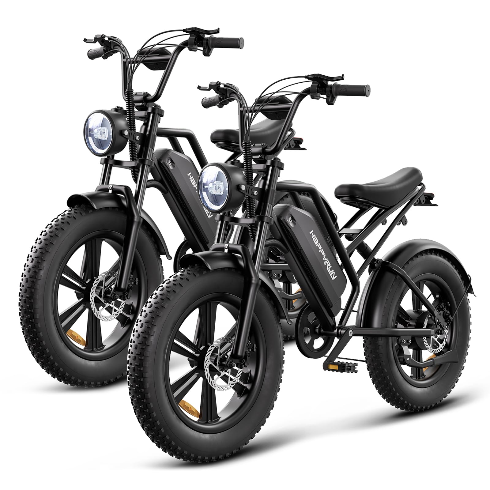 1500W Moped Style Electric Bike | Adult eBikes - 48V 18Ah Removable Battery | 60+ Mile | 32MPH Top Speed - All Terrain Fat Tire Electric Bike for Mountains, Snow, Sand, Road