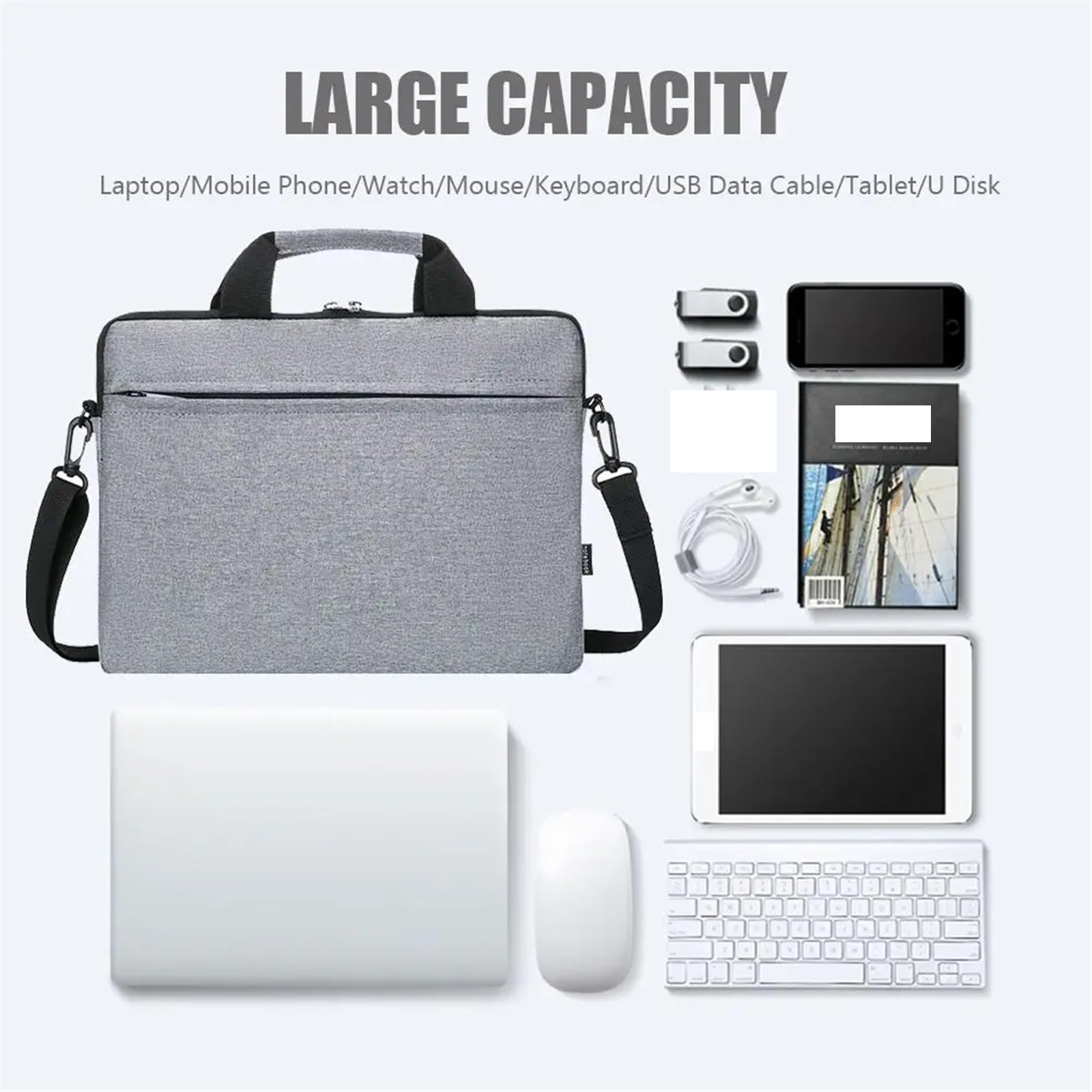 13,3 14 15,6 Pulgadas Bolso Ultrafino for Ordenador portátil Funda for de Hombro para Ordenador