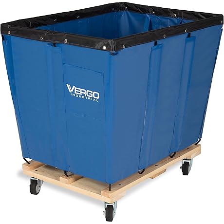 Vergo Industrial Basket Trucks (12 Bushels) 600 LBS Capacity - Heavy Duty...