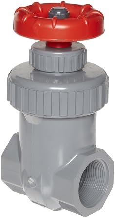 Spears CPVC Gate Valve, Non-Rising Stem, Viton O-Ring, 1" NPT Female