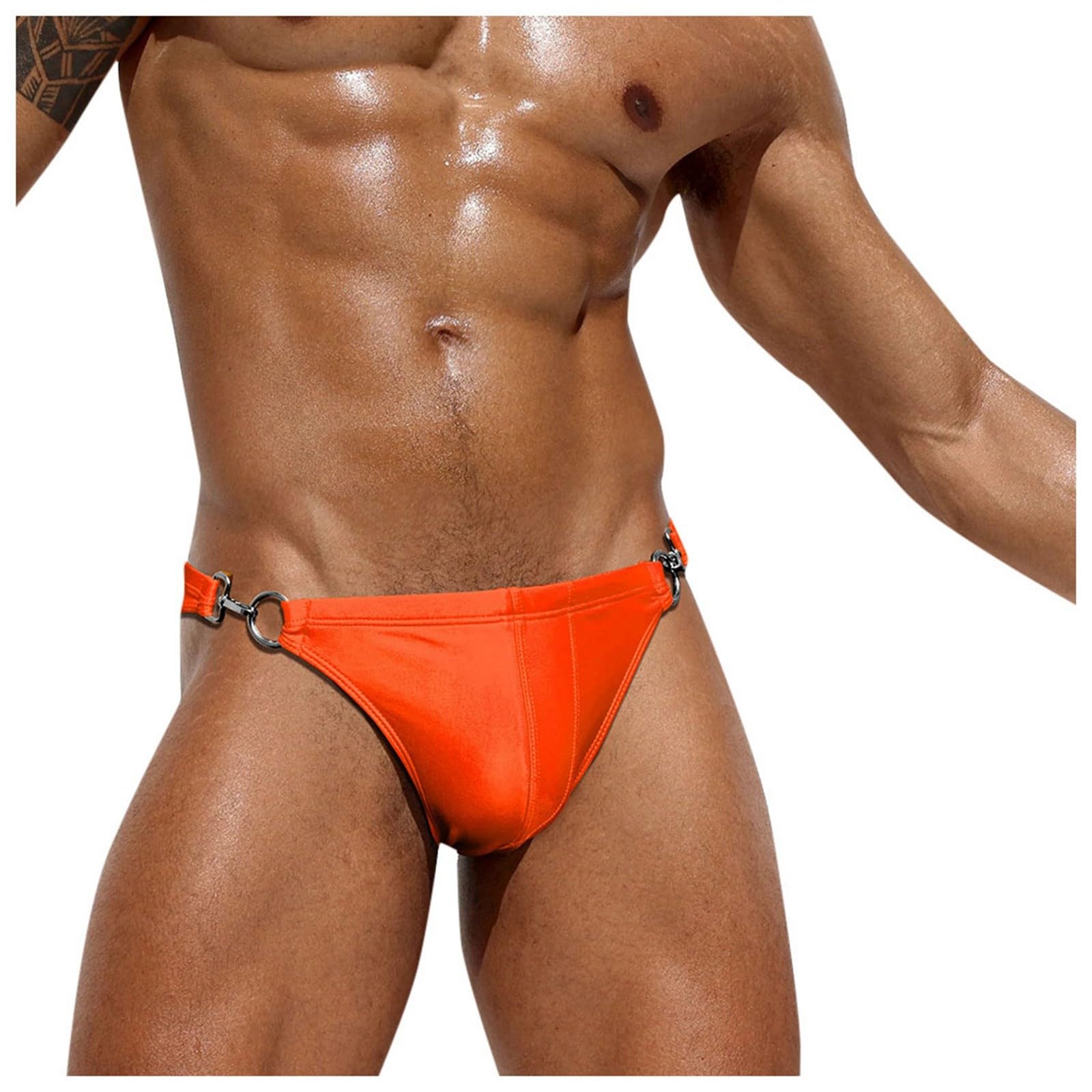 Slip baño Hombre Cintura Baja Anillo O Sexy Bikini natación Piscina