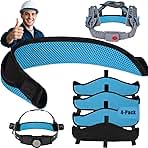 Cotton Washable Hard Hat Sweatband Reusable Snap On Liner And Sweat - View #5