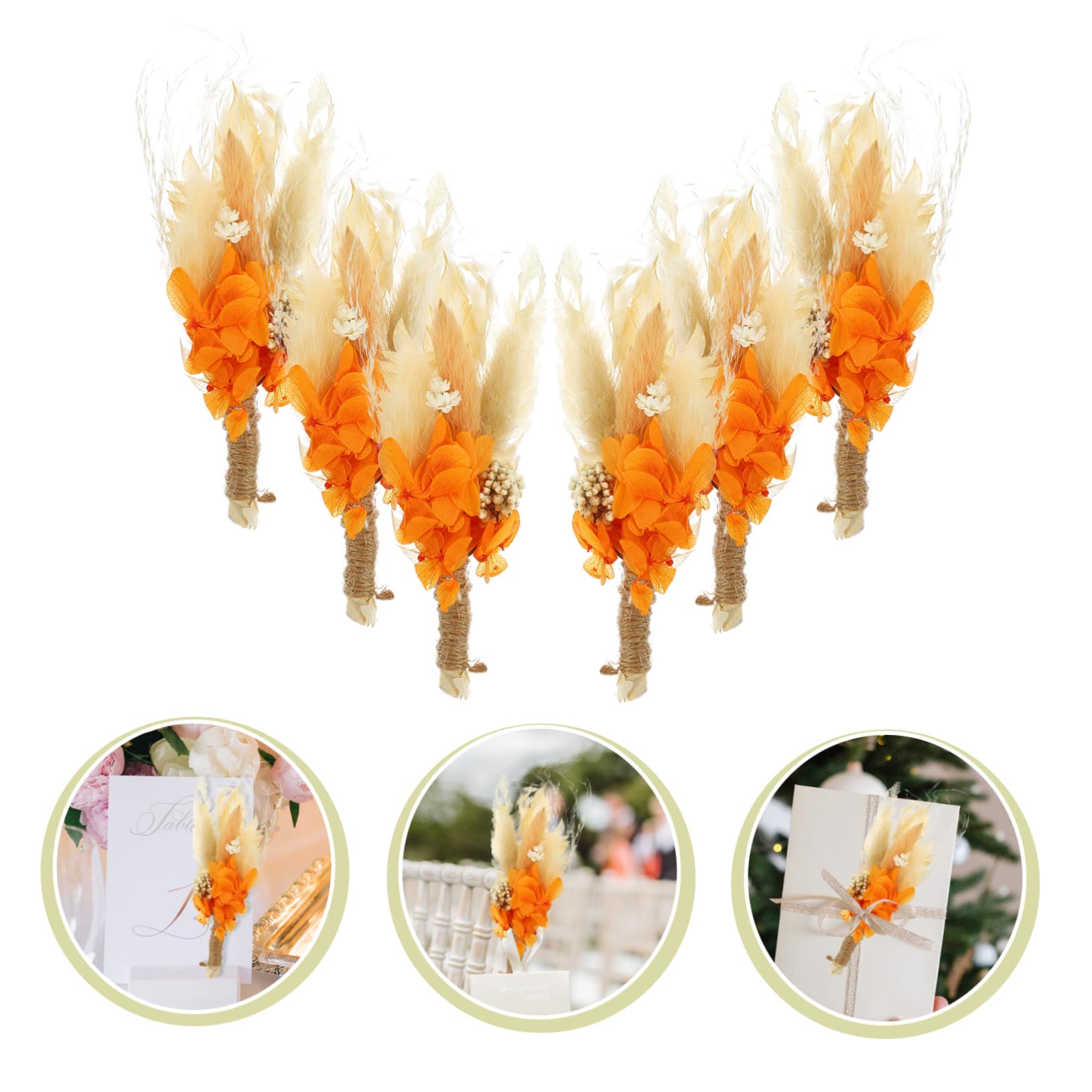 STOBAZA 4stücke Trockenblumenstrauß Mini Getrocknete Blumen Für Dekoration Für Hochzeiten Home Decor Fotografie Hintergründe Kunstvolle Arrangements Zeitloser Charme