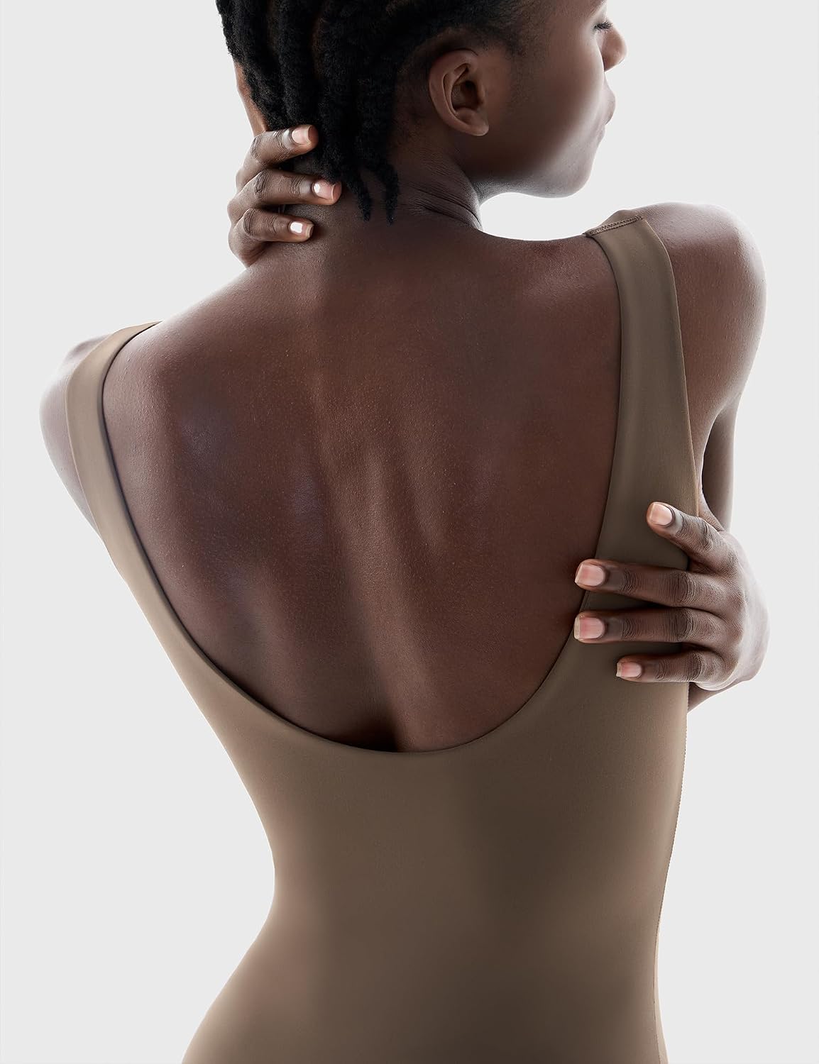 PUMIEY Bodysuit for Women Sleeveless Backless Tank Top Sharp Collection image 4