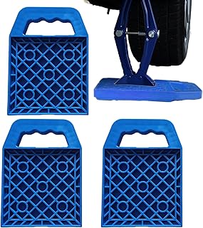 Stronrive Juego de 4 almohadillas estabilizadoras para gatos recreativos, bloques de nivelación estabilizadores antideslizantes para picnic al aire libre, playa, viajes, autocaravana, mantenimiento de