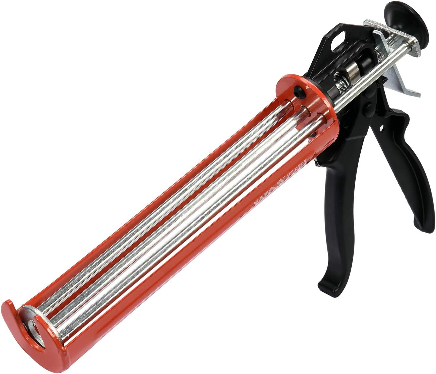 YATO professional silicone, mastic, caulk gun applicator, strengthened automatic stop (YT-6753), Black - Image 3