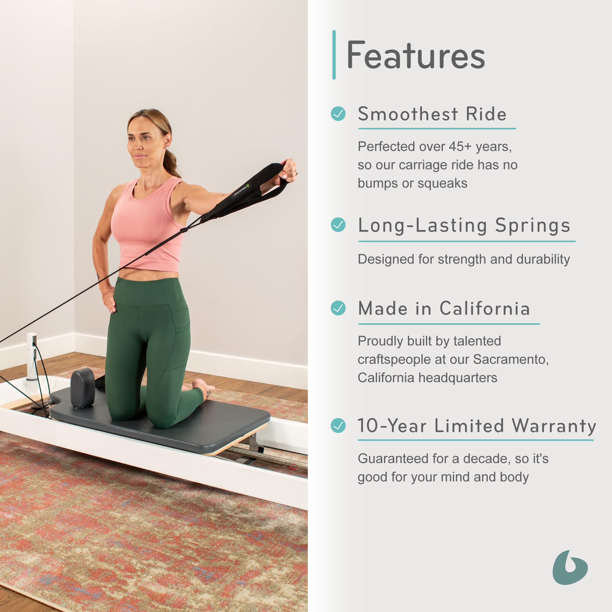 balanced body Allegro 2 Pilates Reformer, equipamento de exercício