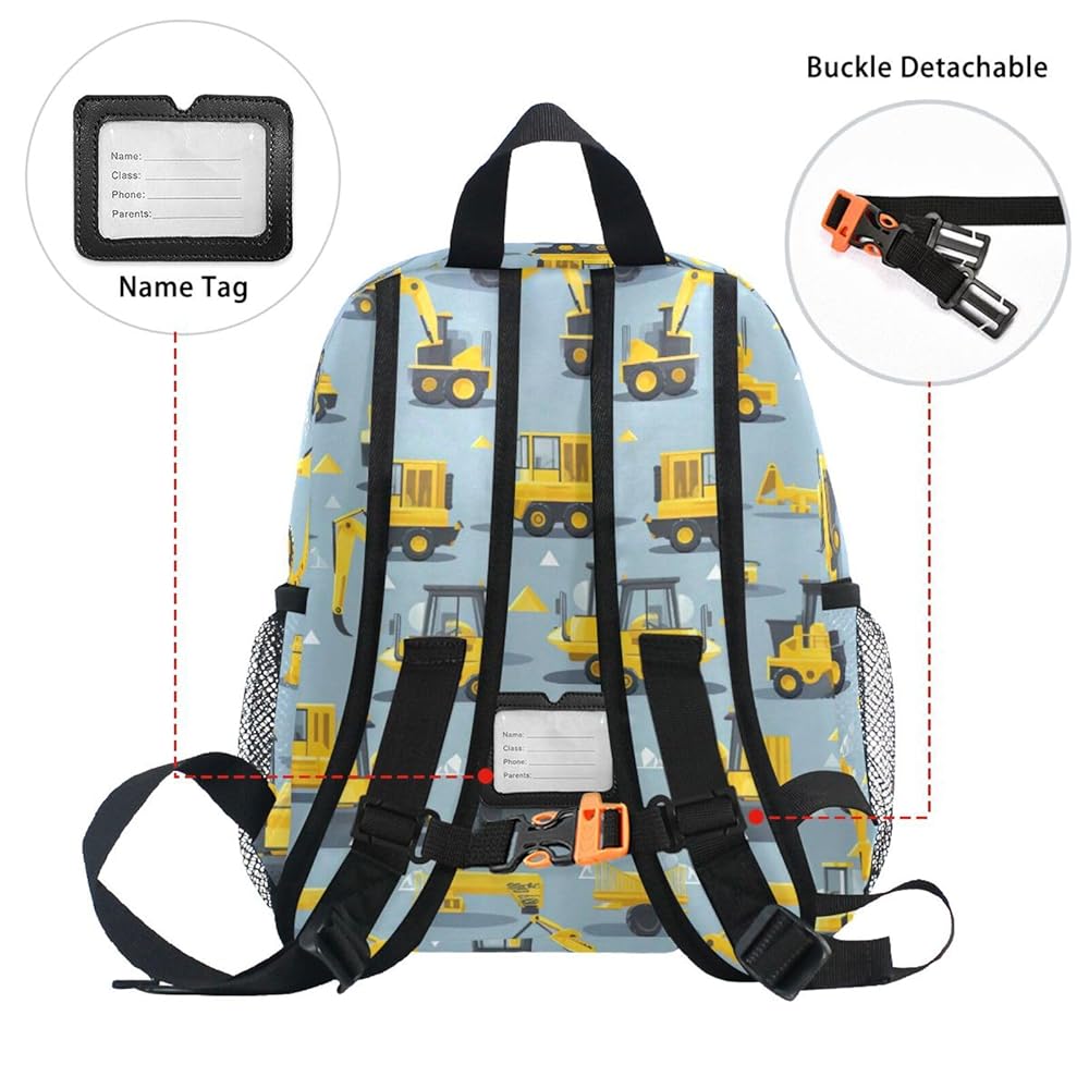 Amazon.com | UMIRIKO Truck Excavator Toddler Backpack for