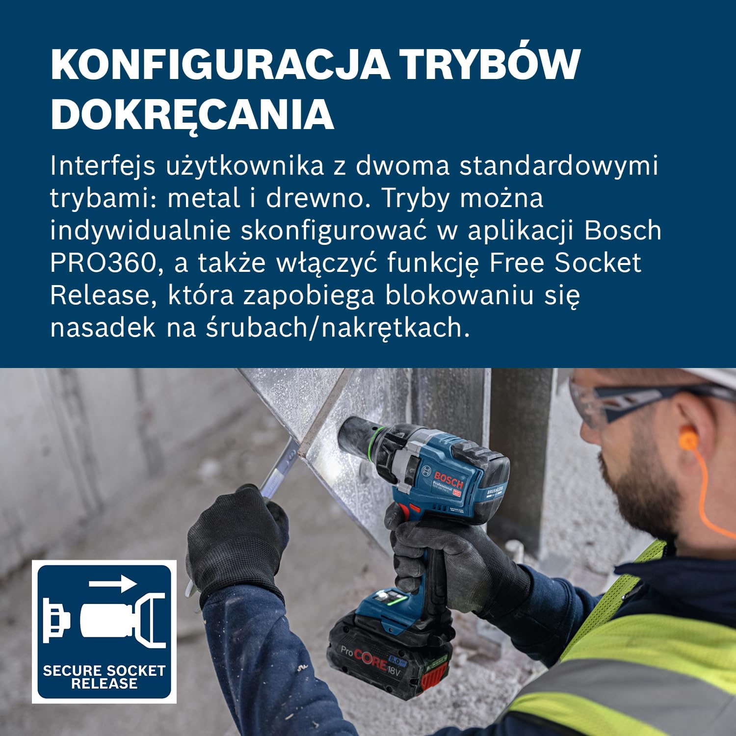 Bosch Professional 18 V firmy Bosch: akumulatorowy klucz udarowy GDS 18V-750 C