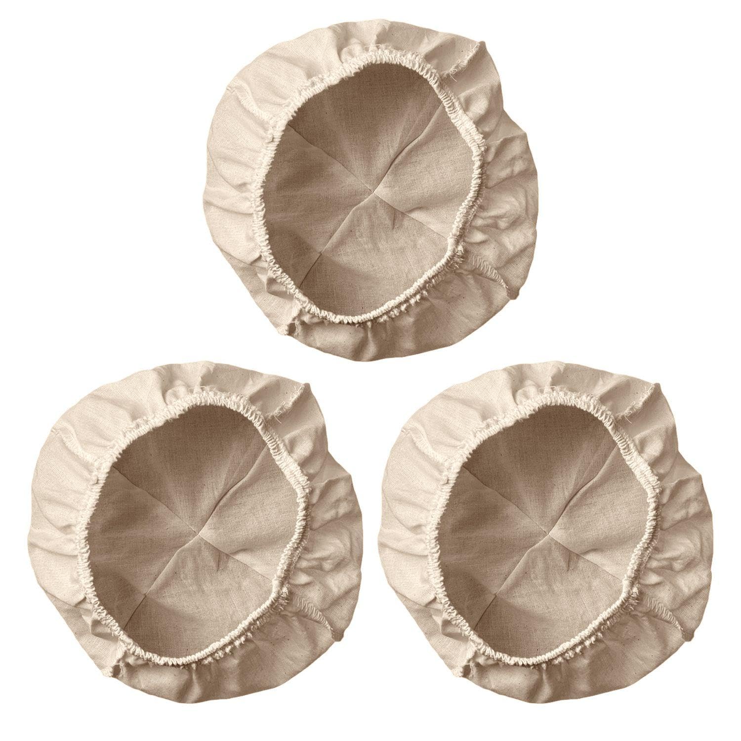 HINFHI 3 Pieces Dough Fermentation Cloth Cover, Baking Tools, Bread Making Accessories, Kitchen Supplies.