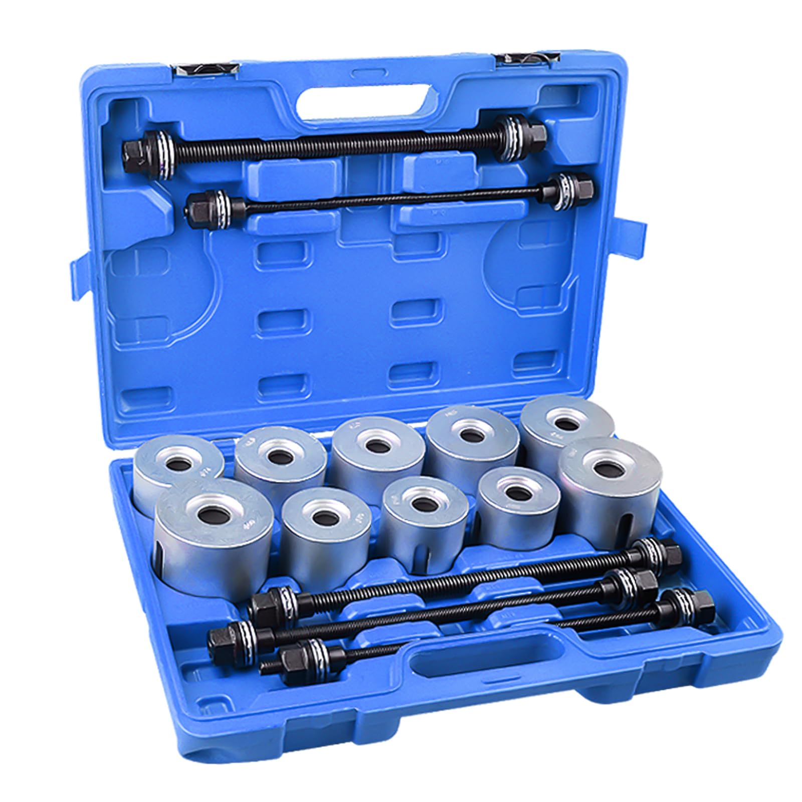 DAYUAN Juego de 27 piezas de herramientas para silentblocks, extractor de cojinetes, desmontaje, montaje, set de cojinetes de goma