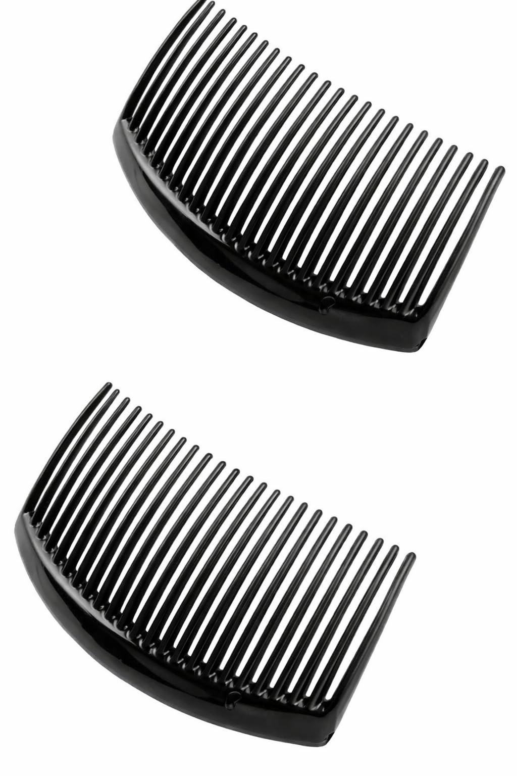 Palmate Plastic Black Hair slide Clip Hairpin Side Combs Pin for Women or Girls - Pack of 2 Pcs-image-47