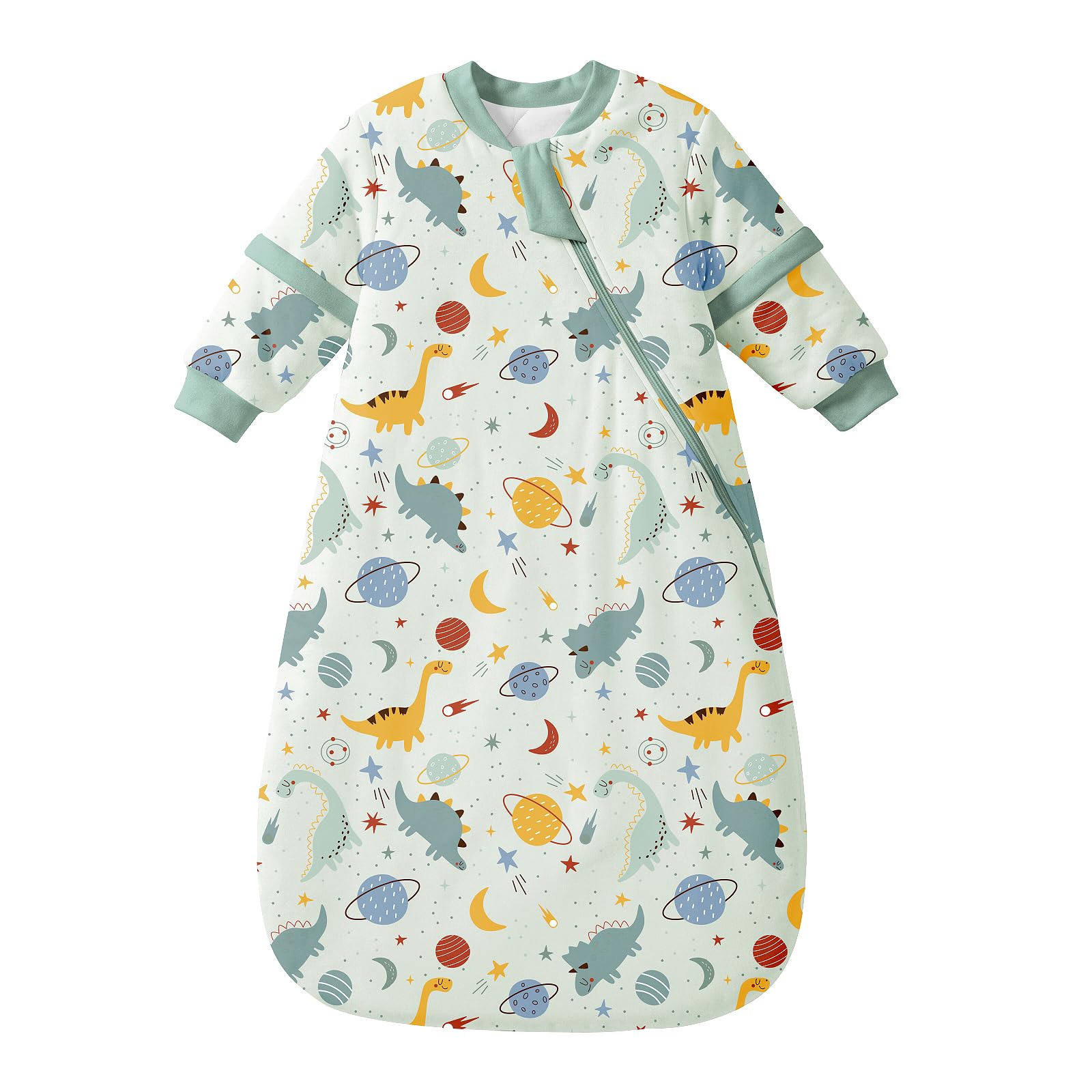 MIKAFEN Baby Sleeping Bag,Removable Sleeves, 3.5 Tog,6-14 Months