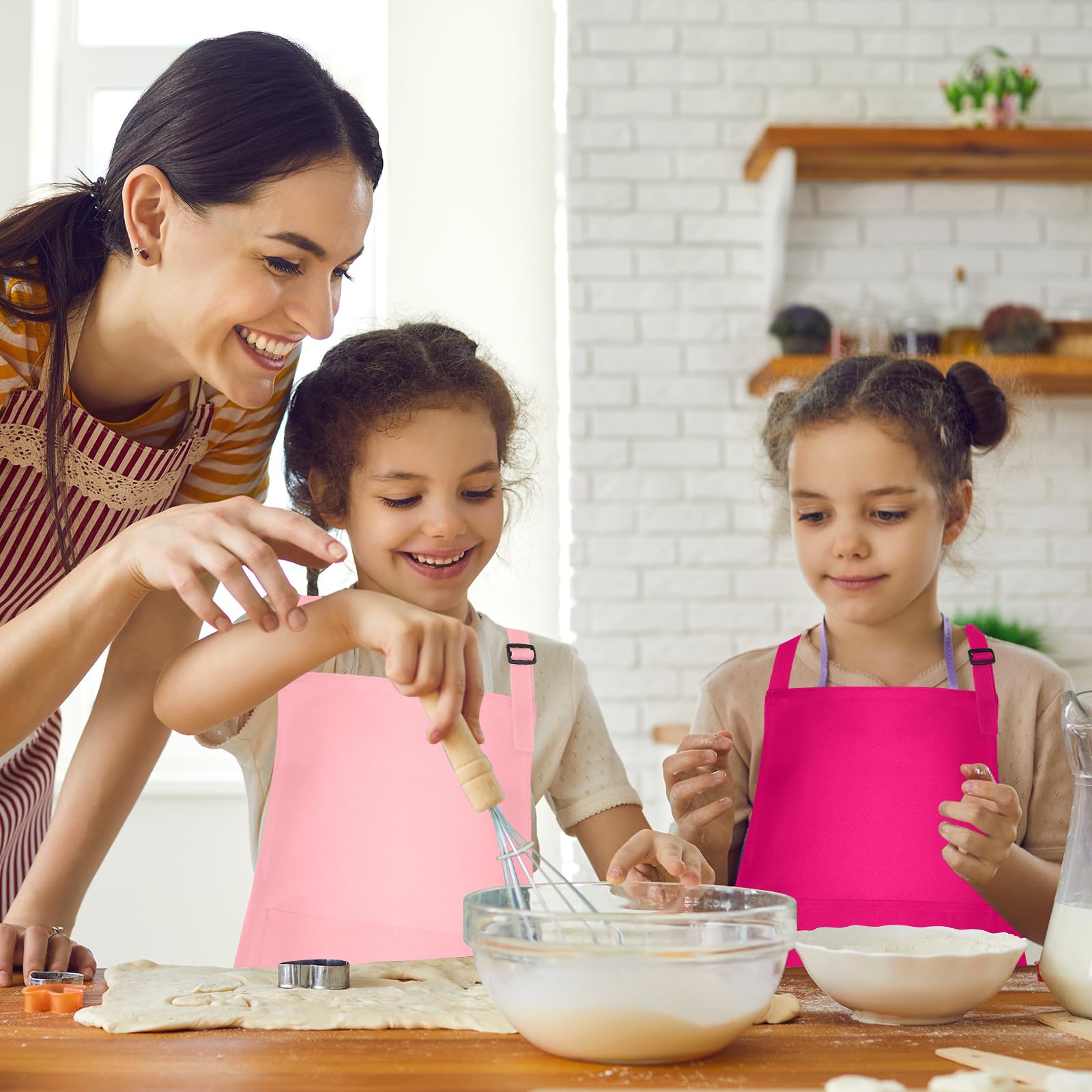 Tablier réglable pour enfants avec 2 poches pour enfants - Tablier de chef pour la cuisine et la pâtisserie