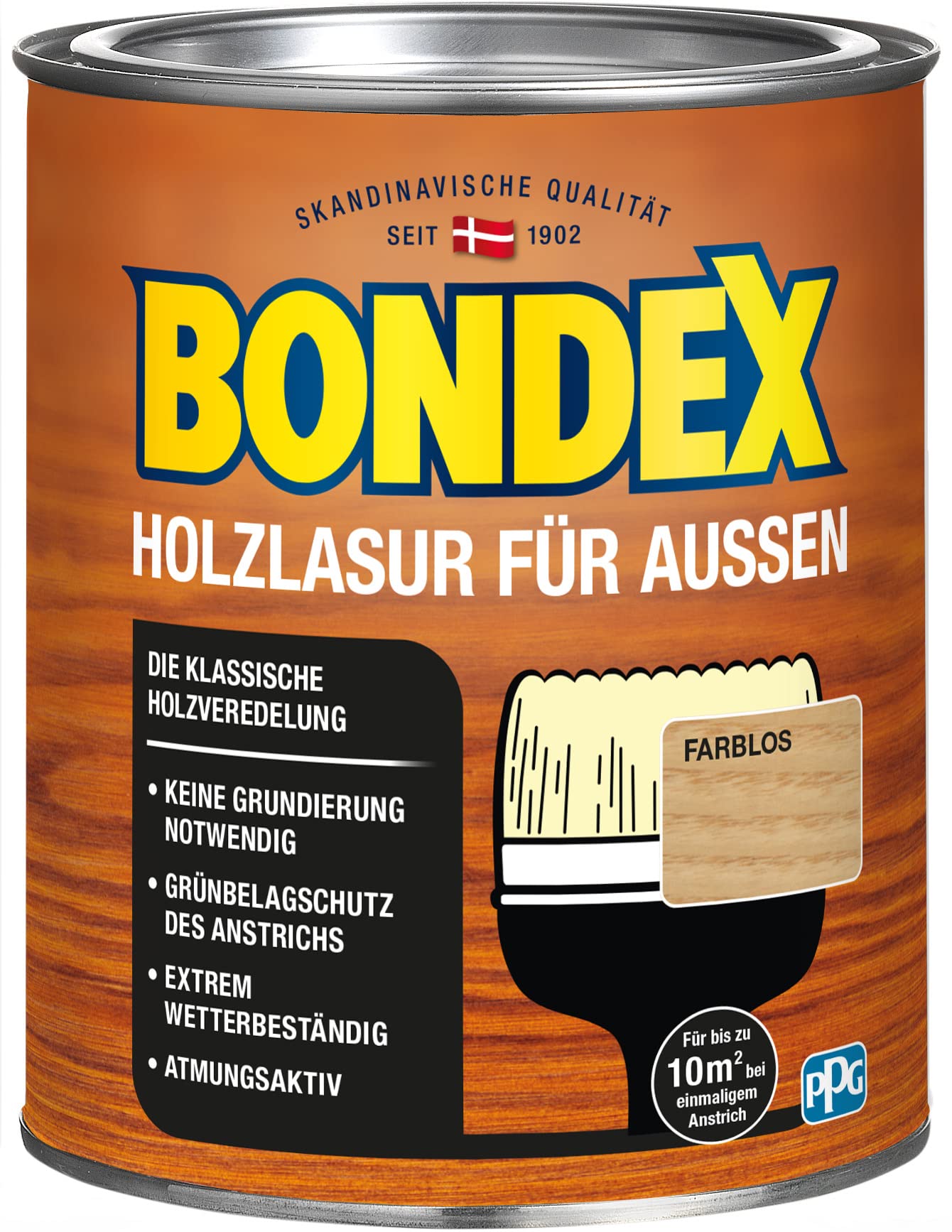 Bondex Holzlasur Außen Farblos seidenglänzend 750 ml