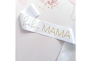 White Baby Mama Sash: An Elegant Addition to Unforgettable Baby Showers