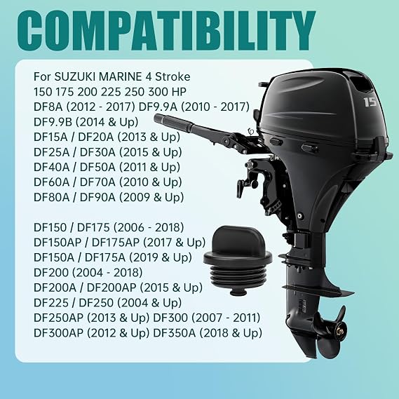 1791393J00 Water Flush Plug for Suzuki - Boat Engine Plug for Suzuki Outboard Engine 4 Stroke 150 175 200 225 250 300HP Outboard Engine