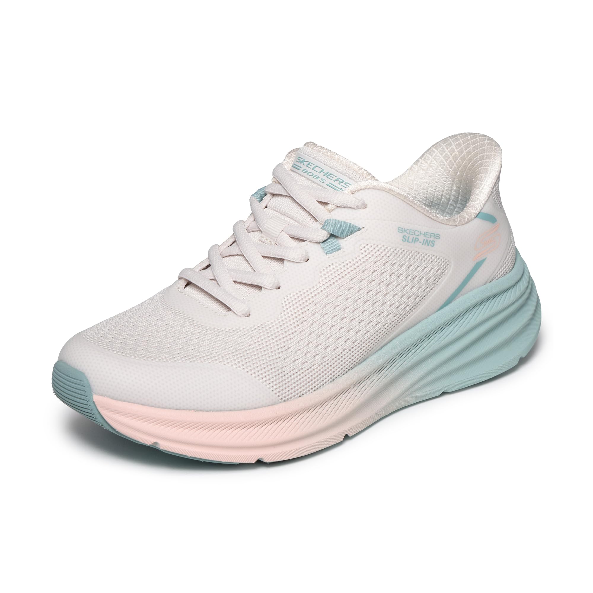 Skechers Damen Bobs Skillz Too Essential Slip-InTurnschuhe, White Multi Knit, 38 EU