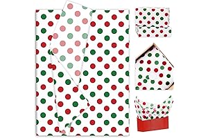 100 Sheets of Christmas Cheer: Bulk Xmas Tissue Paper for All Your Wrapping Needs