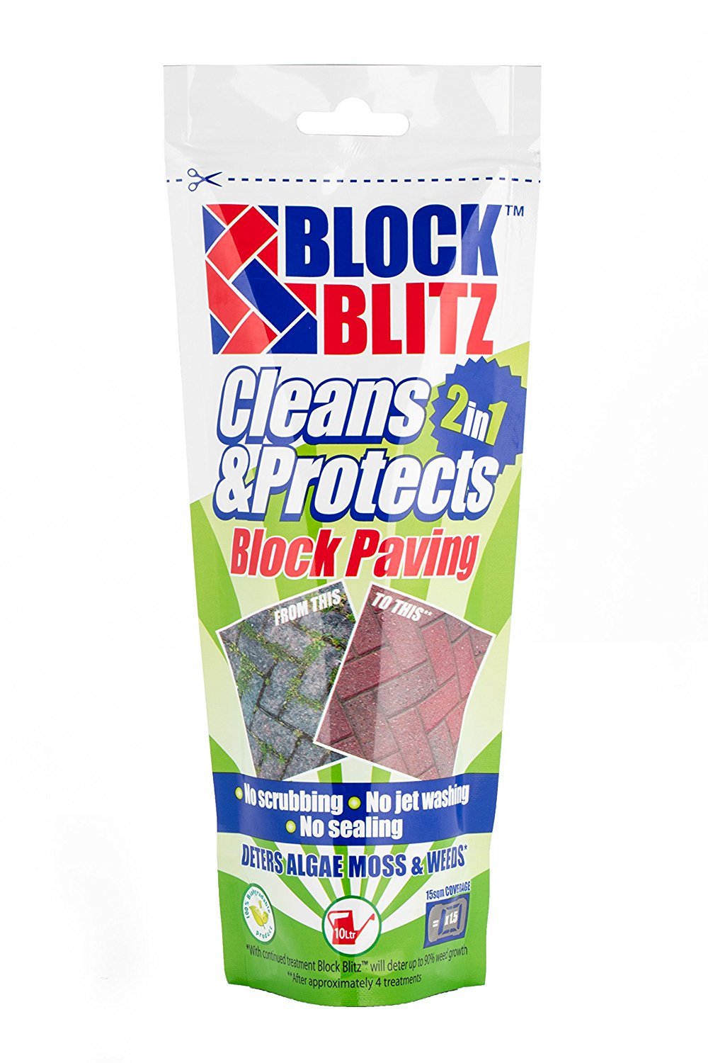 BlockBlitz Patio Cleaner - Treats 45m2