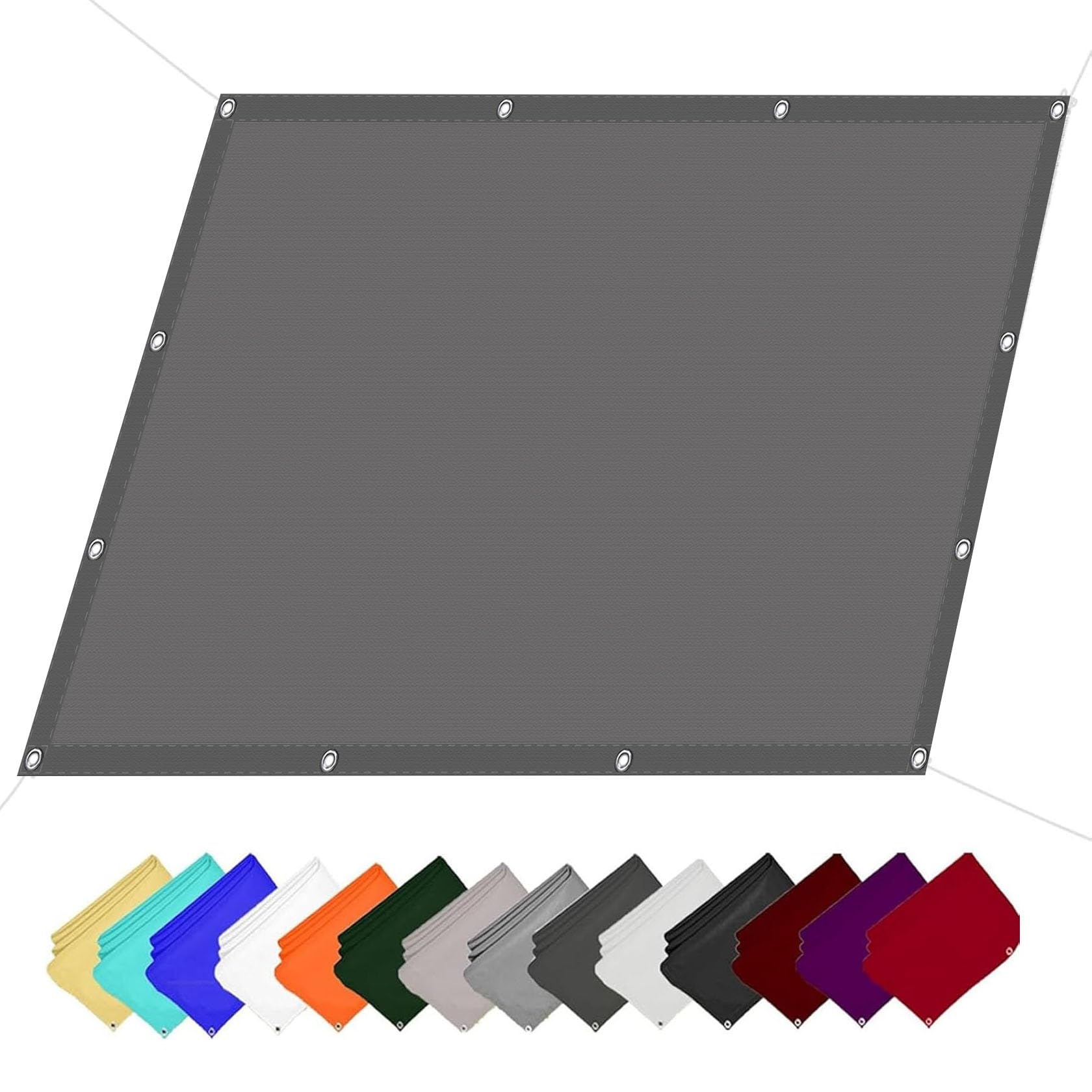 Voile d'ombrage rectangulaire pour balcon et aménagement de jardin