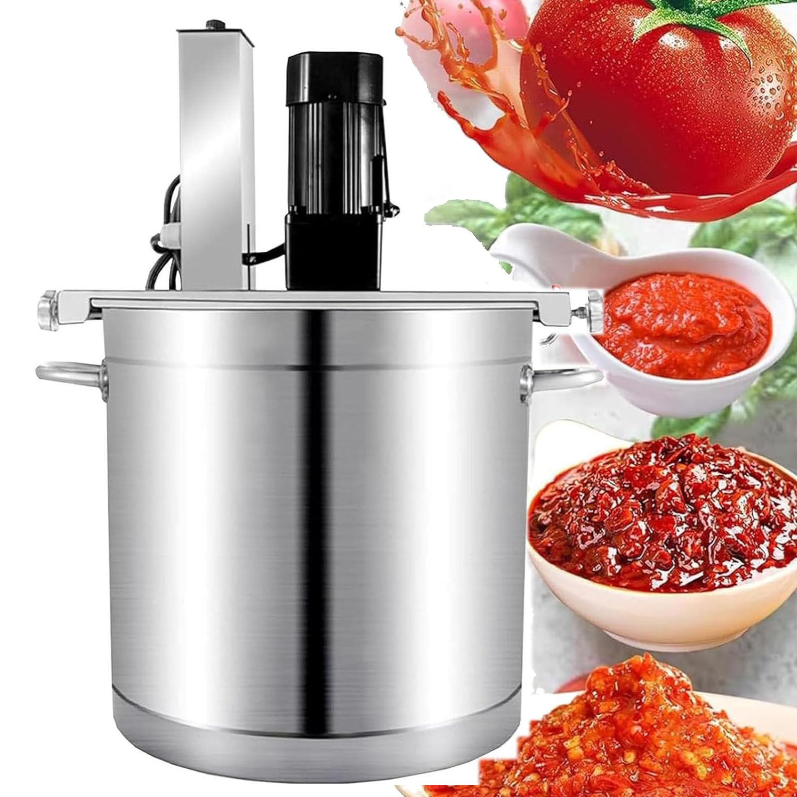 GLJTUO Electric Mixer Machine, for Jam and Sauce, Automatic Pot Stirrer for Cooking, Chocolate Paste Heat Mixing, Commercial Grade Mixer,40L