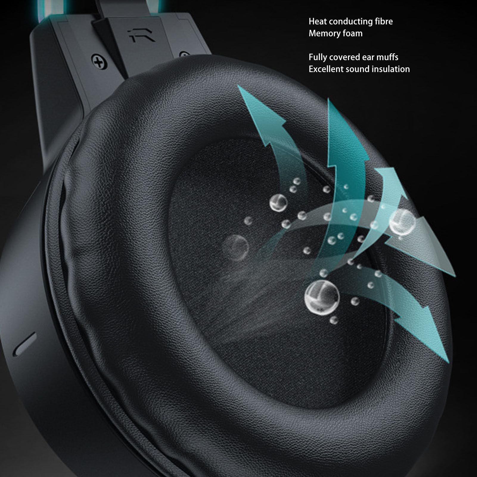 Bluetooth Kopfhörer, Katzenohr Kopfhörer mit Mikrofon, Verstellbarer Kopfbügel, Kabellose Kopfhörer mit 7 RGB LED Leuchten, Gaming Headset für Kinder und Erwachsene, 15 Stunden