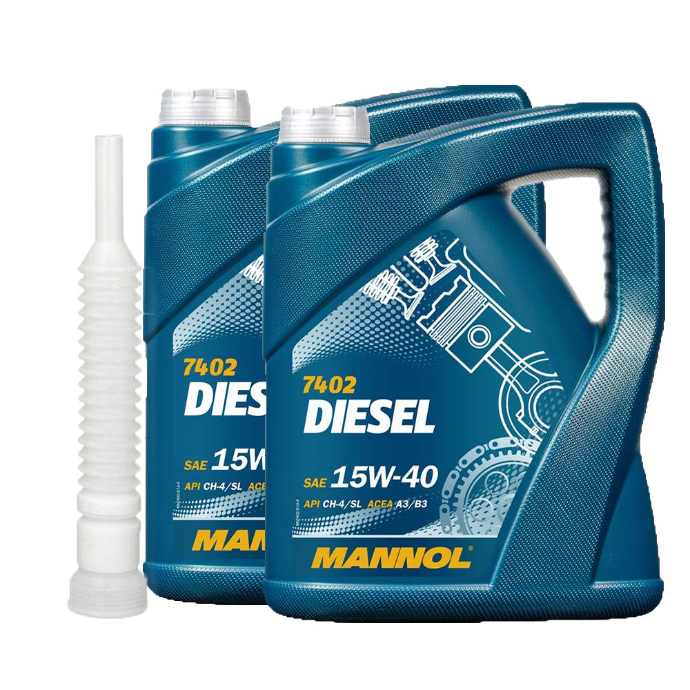2 x5l, MANNOL 7402 Diesel 15W-40 Schlepper LKW Boot VDS Öl + Ausgießer