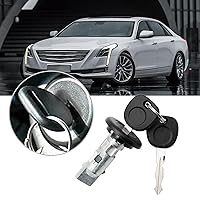 Vista 6 de EATAKWARD Interruptor de cilindro de bloqueo de encendido con llaves, repuesto para Chevy, Cadillac, Buick, GMC, Hummer, Pontiac y Bravada
