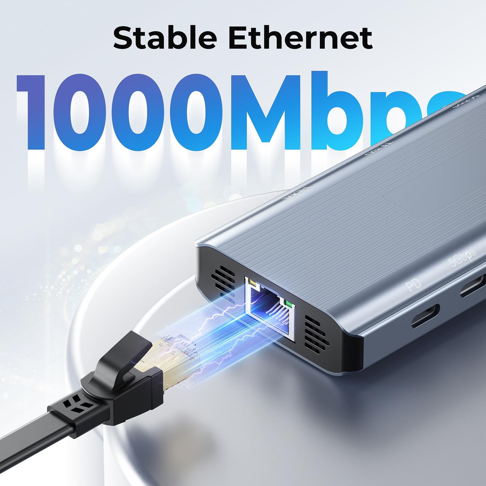 Nouvelle station d'accueil Surface, station d'accueil 11 en 1 MS avec 4K @ 60 Hz HDMI, hub de surface portable pour Surface Pro 11/10/9/8/X/7/6/5/4/3, Surface Laptop 6/5/4/3/2/1, Laptop Go 3/2/1