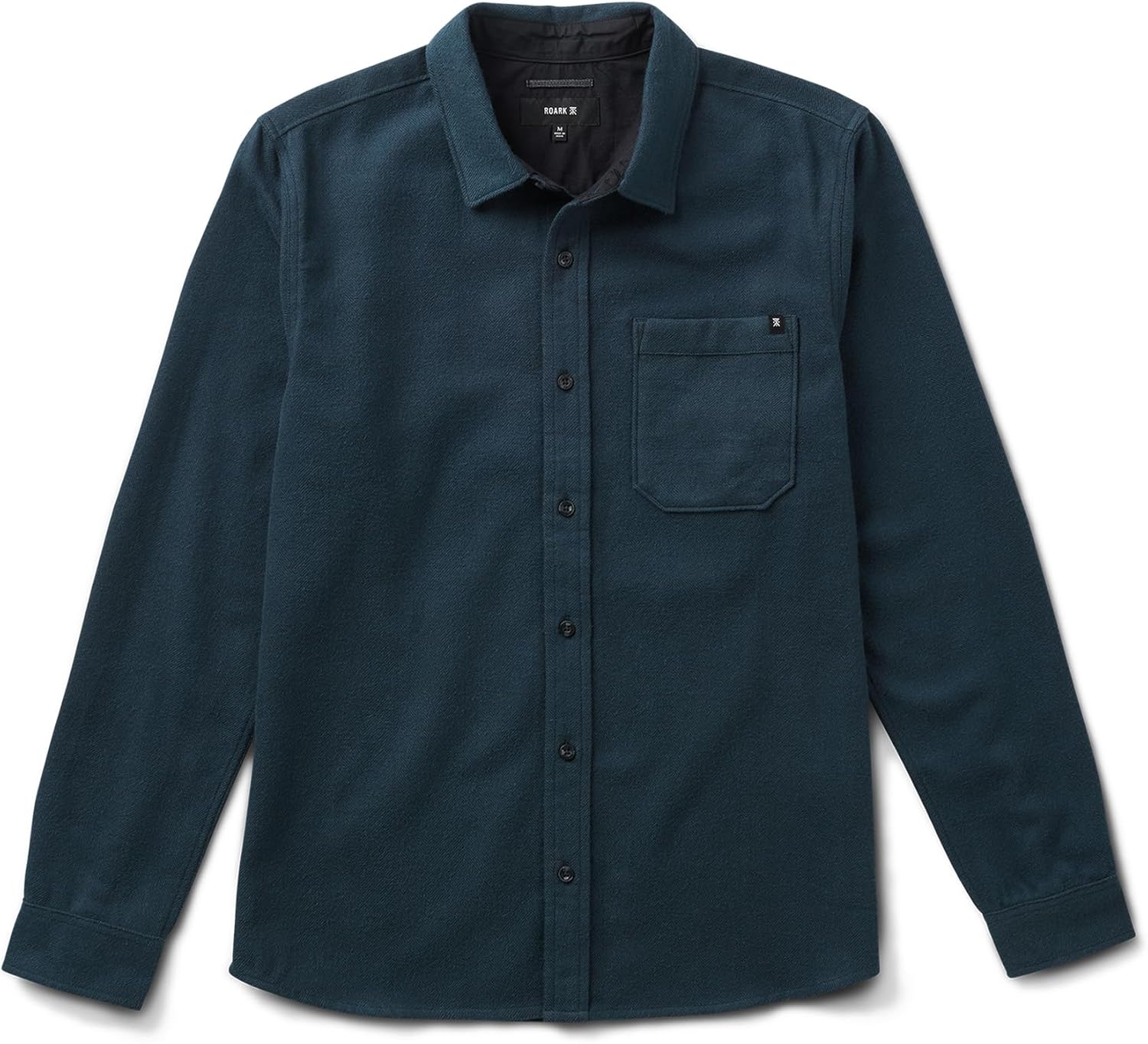 Roark Crossroads Men’s Flannel Shirt – Midweight Organic Cotton Button-Up, Classic Fit Layer for Travel and Everyday Wear