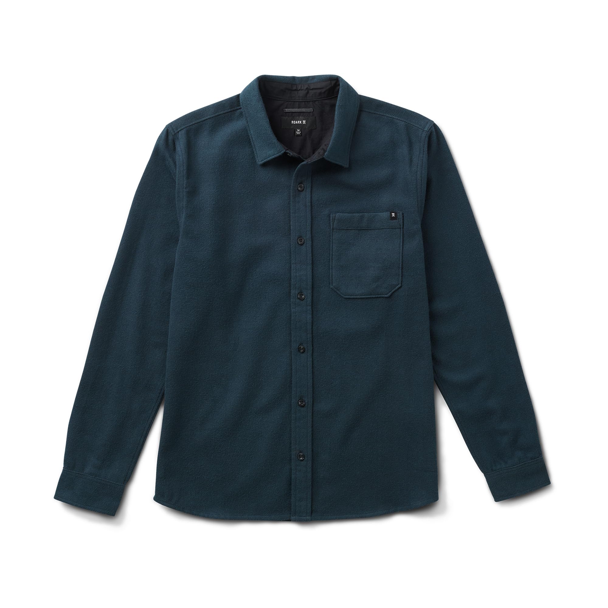 Roark Crossroads Men’s Flannel Shirt – Midweight Organic Cotton Button-Up, Classic Fit Layer for Travel and Everyday Wear