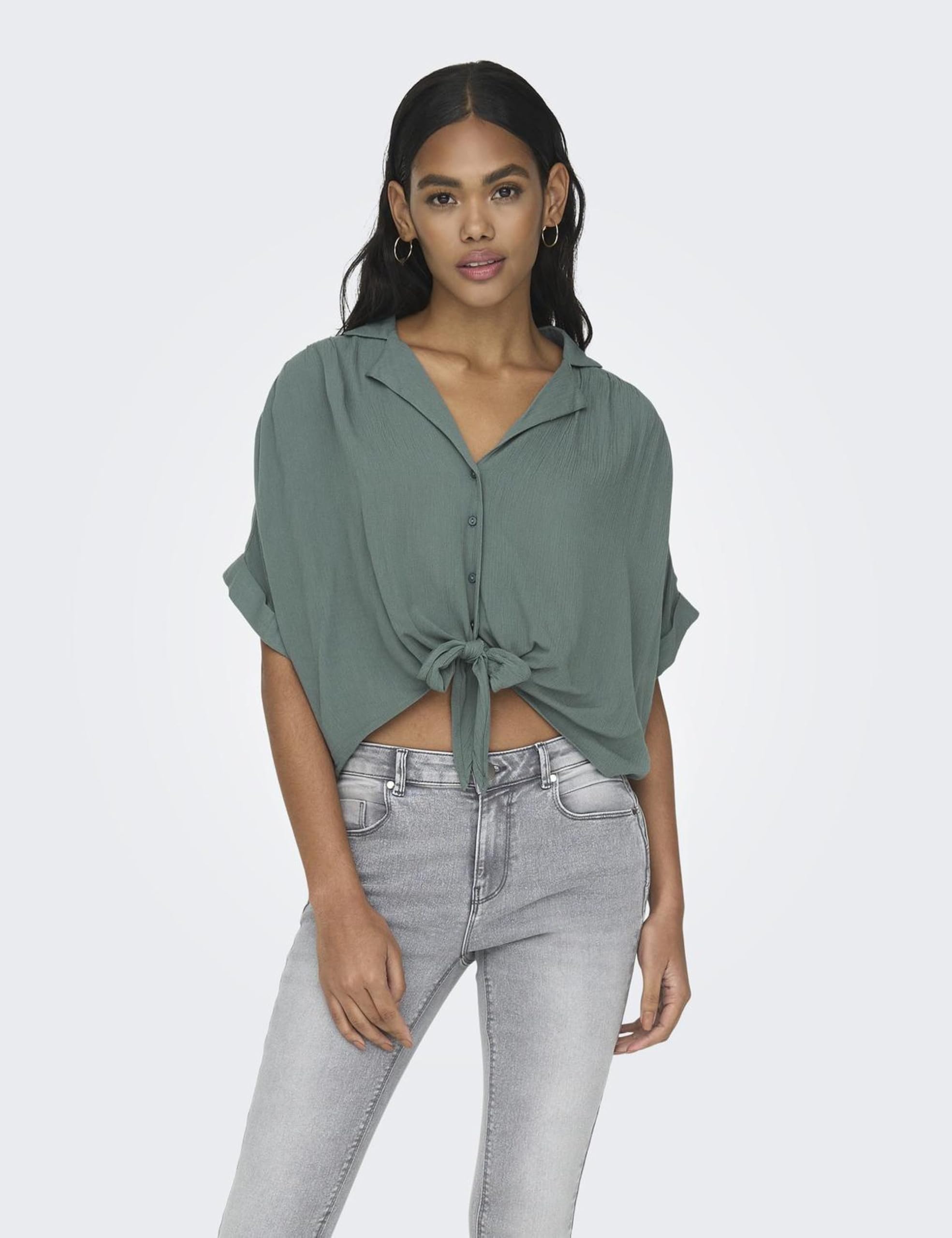 Only Onlpaula Life S/S Camiseta de Manga Corta Wvn Noos Camiseta Mujer (Pack de 1)