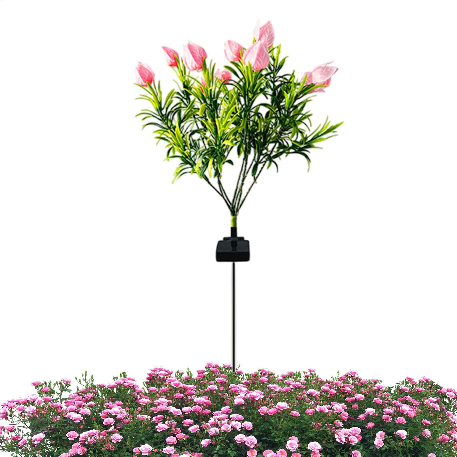 Flower Solar Lights Outdoor Waterproof Landscape Path Outdoor Waterproof