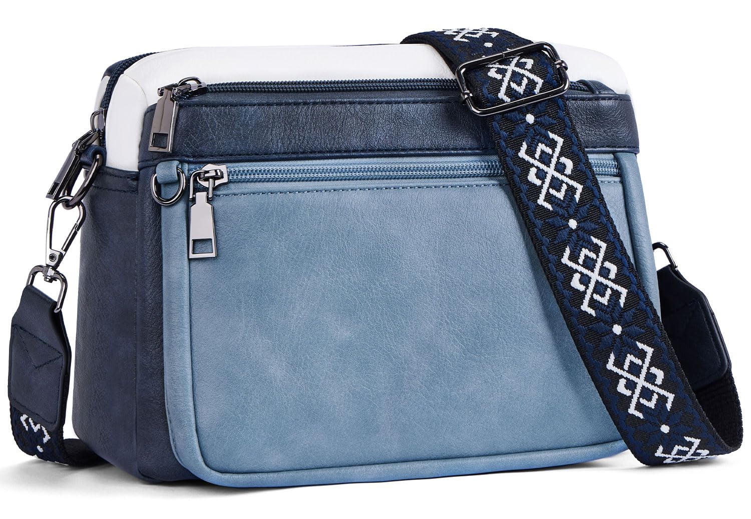 MUIIKOLA umhängetasche damen，umhängetasche mittelgroß tasche umhängetasche,damen leder，Weich Breiter Gurt