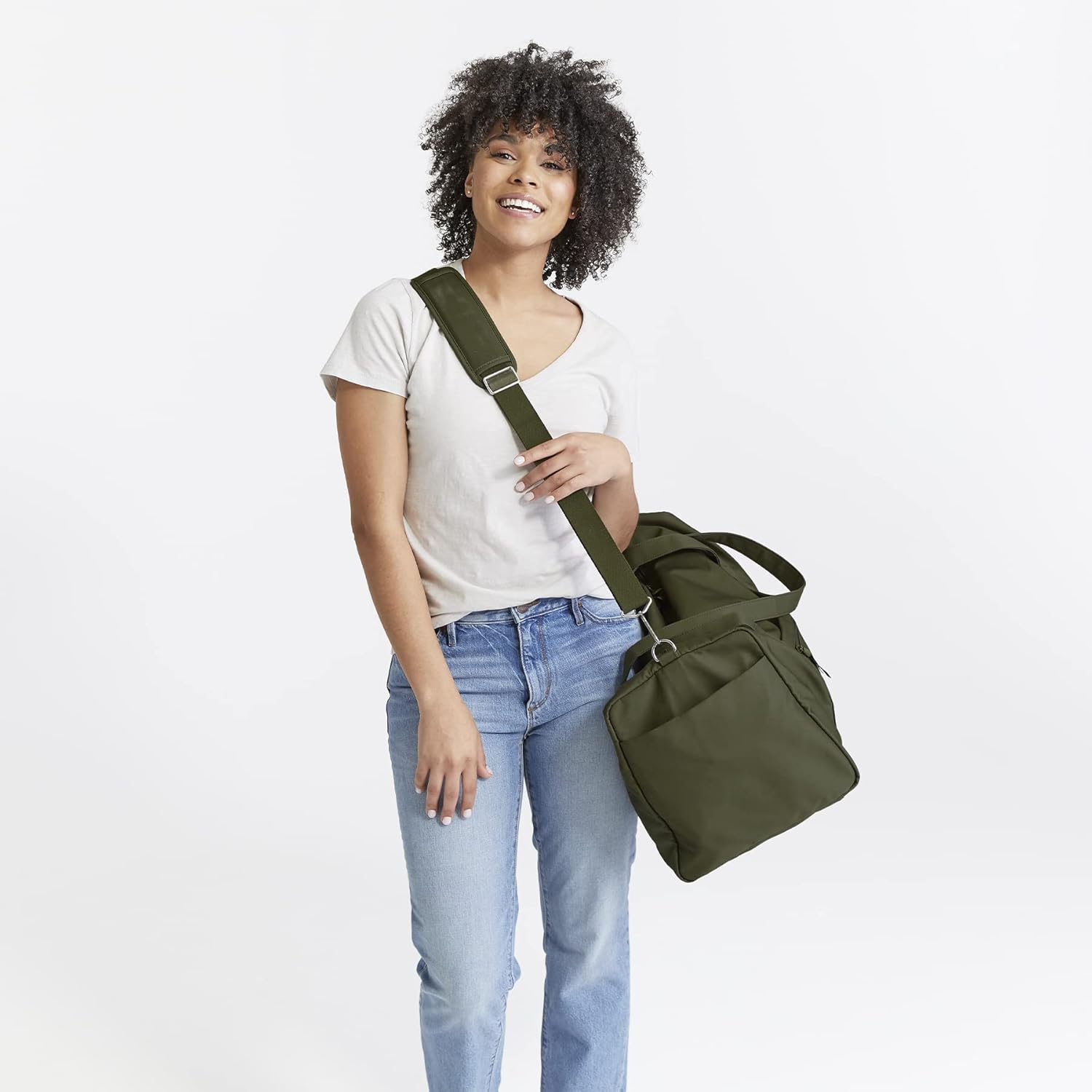 Vera Bradley Womens Cotton Large Duffel Travel Bag, Mulled