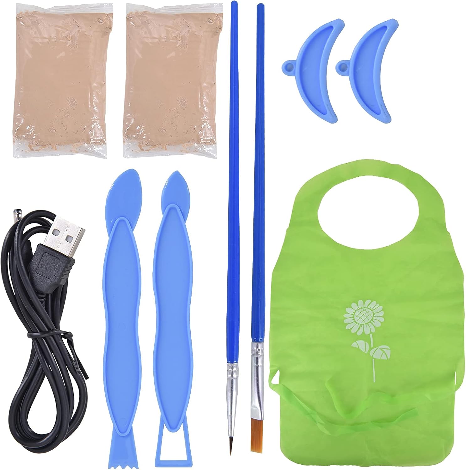 Complete Pottery Wheel Set, Pottery Station for Beginner, Includes Learning Manual, Arts and Crafts for Kids and Adults, Pottery Studio Kit with Table Accessories