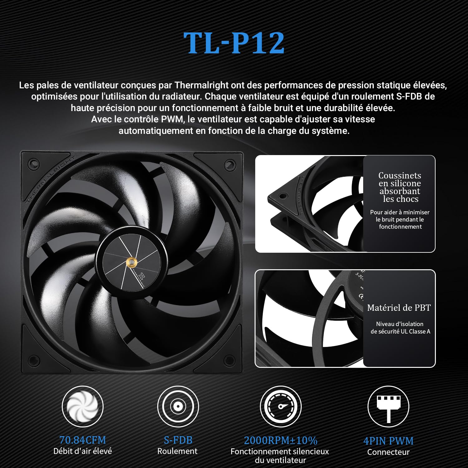 Thermalright FW360 Black Enfriador AIO de CPU, sistema de refrigeración por agua con especificación PC 360, pantalla LCD IPS con resolución de 320 * 240, para AM5 e Intel LGA1700