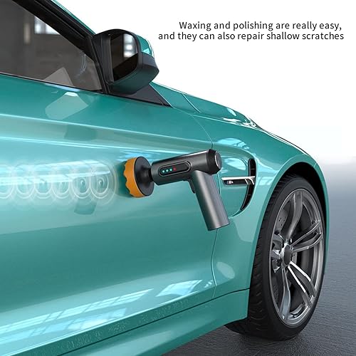 Miniatura 7 de ERYUE Pulidoras, Máquina de pulir inalámbrica del coche, Inalámbrico Buffer Pulidor Kit de Carga USB Pantalla Digital para el Hogar del Coche