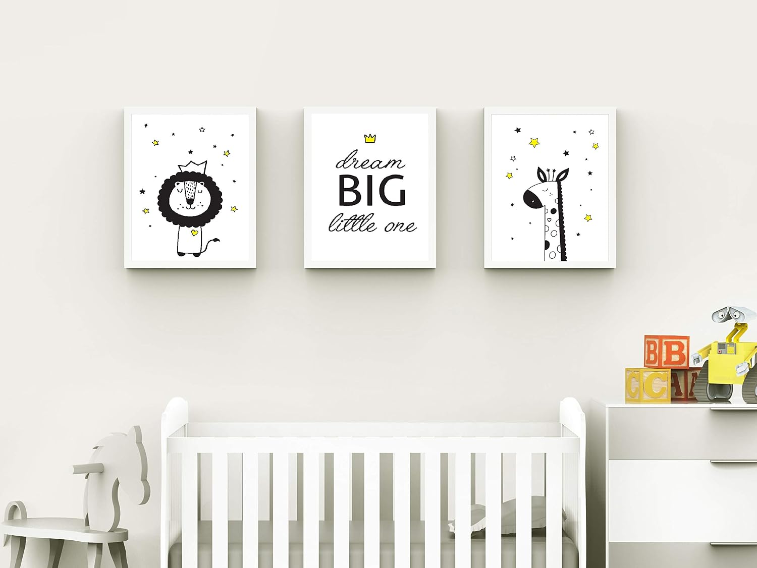 KIU DESIGNS Safari Nursery Wall Art - Set Of 4 Unframed 8x10 Animal Prints - Giraffe, Elephant, Zebra, Lion - View #4
