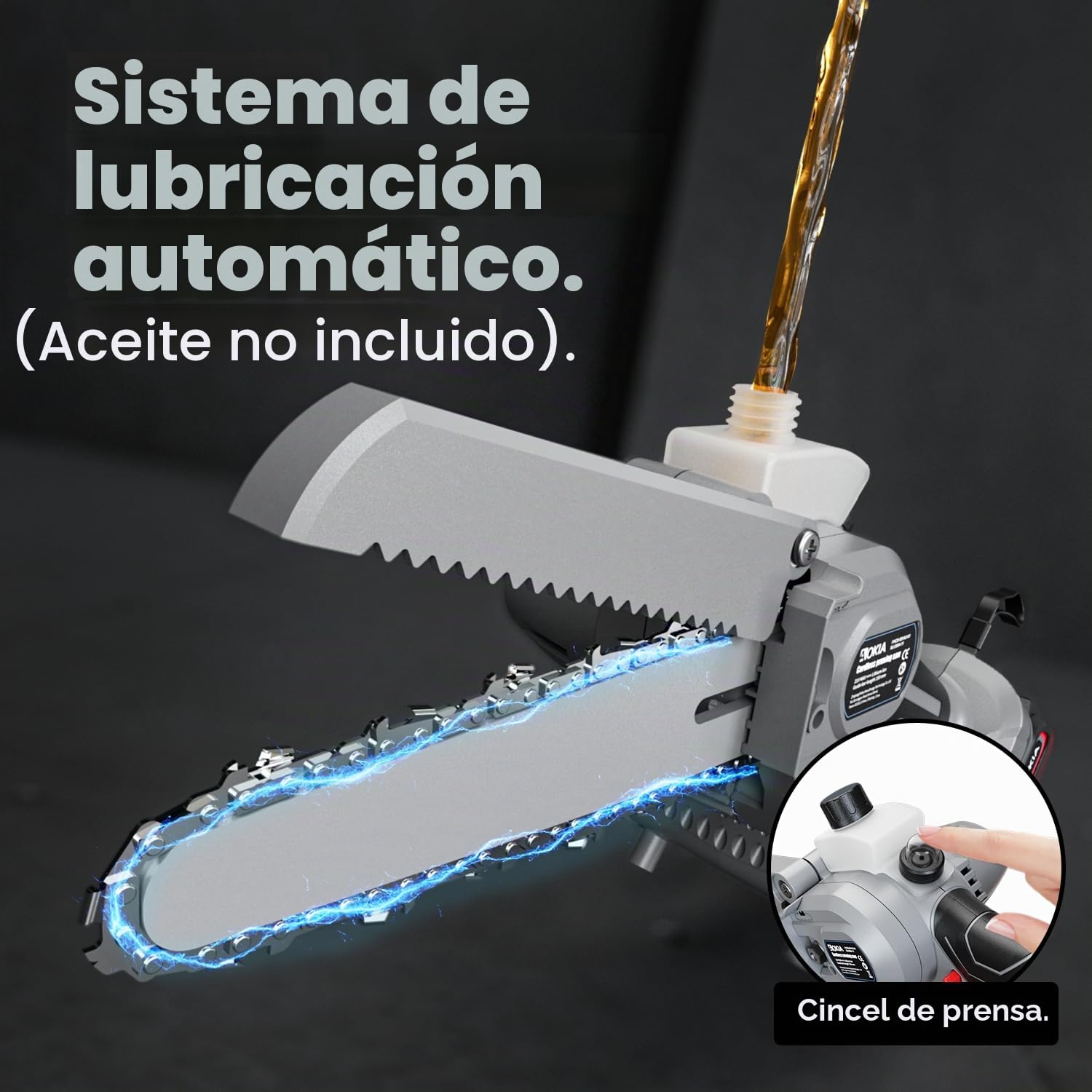 Mini motosierra inalámbrica de 6 pulgadas con 2 baterías, sierra eléctrica para rama de árbol, regalo de cumpleaños de Navidad para hombres, papá, marido, motosierras pequeñas de mano para cortar