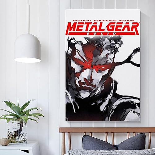 Miniatura 5 de SEINEMBSC Metal Gear - Póster de lienzo sólido para pared, sala de estar, dormitorio, decoración del hogar, 20 x 30 pulgadas (19.7 x 29.5 in)